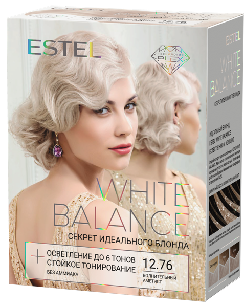 Изображение Краска для волос Эстель вайт бэлэнс волнительн аметист №12.76 Юникосметик к/у, 1 шт