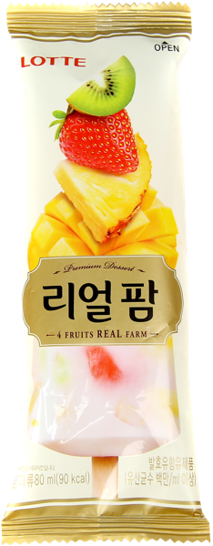 Изображение Десерт замороженный эскимо Лотте реал фруктовое ассорти Лотте м/у, 85 г