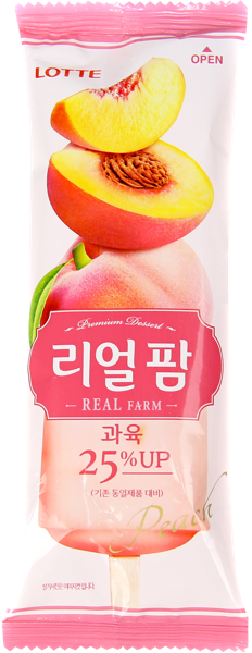 Изображение Десерт замороженный эскимо Лотте реал персик Лотте м/у, 85 г