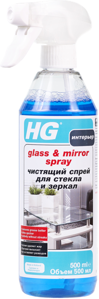 Изображение Средство для стекол и зеркал Эйчджи спрей ЭйчДжи п/у, 500 мл