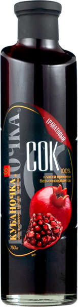 Изображение Сок Кубаночка гранат Гранд-Стар с/б, 0,75 л