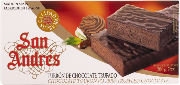 Изображение Туррон Сан Андрес шоколадный трюфель Фрутас Турронс кор, 200 г