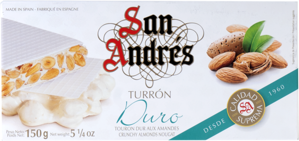 Изображение Туррон Сан Андрес с хрустящим миндалем Фрутас Турронс кор, 150 г