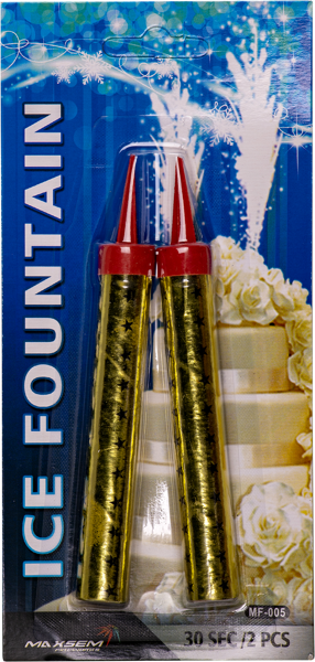 Изображение Свеча-фонтан 10см для торта Веселая затея белая с шариками Веселая затея п/у, 2 шт