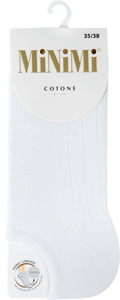 Изображение Носки размер 35-38 женские Миними котон 1101 бьянко Миними м/у, 1 пара