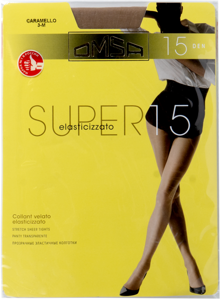 Изображение Колготки 15 ден размер 3 Омса супер карамелло Омса м/у, 1 шт