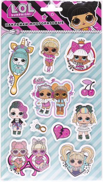 Изображение Наклейки вспененные Лол Сюрприз друзья НД Плэй м/у, 1 шт