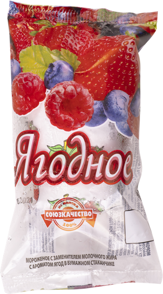 Изображение Мороженое с зам.молоч.жира Союзкачество ягодное Иней к/у, 75 г