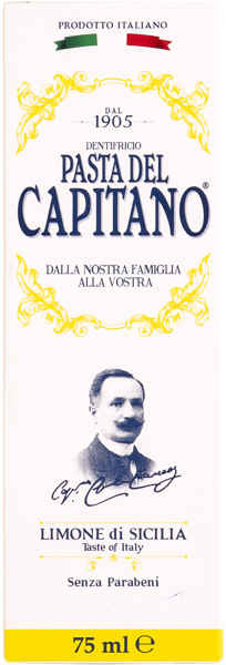 Изображение Зубная паста от налета Дель капитано 1905 сицилийский лимон Фармасьютичи к/у, 75 мл