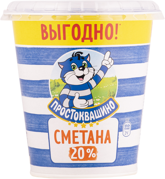 Изображение Сметана 20% Простоквашино Эйч энд Эн п/б, 300 г