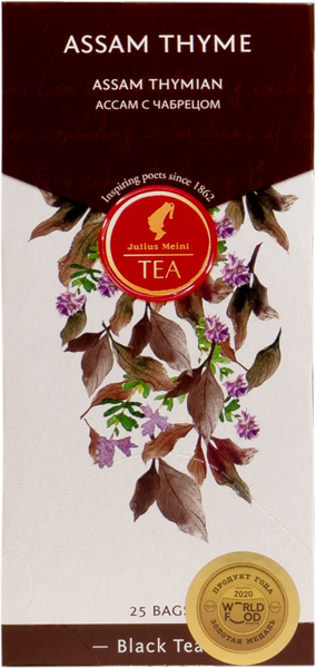Изображение Чай черный в пакетиках Юлиус Майнл ассам с чабрецом Остфризише Ти Гезельшафт кор, 25*2 г