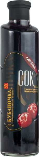 Изображение Сок Кубаночка вишня Гранд-Стар с/б, 0,75 л