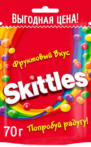 Изображение Драже в глазури Скитлс фрукты Марс м/у, 70 г