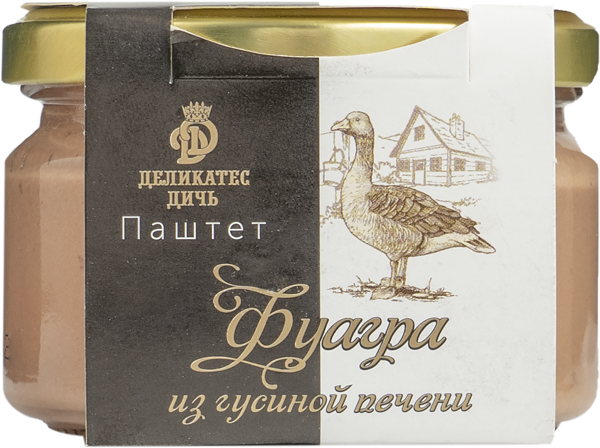 Изображение Паштет из гусиной печени Деликатес дичь фуагра Деликатес дичь с/б, 200 г