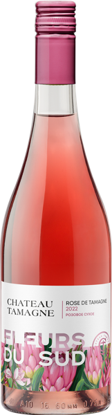 Изображение Вино розовое сухое Траминер Каберне Сов ЗГУ флер дю сюд шато тамань Кубань Вино с/б, 0,75 л