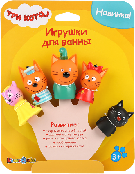 Изображение Игрушка для ванны Капитошка пальчиковый театр Шанту Сити к/у, 1 шт