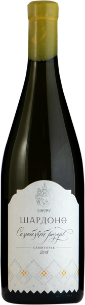 Изображение Вино белое сухое стиль №3 Шардоне ЗГУ семейный резерв семигорье Имение Сикоры с/б, 0,75 л