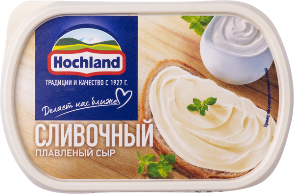 Изображение Сыр Плавленый Хохланд сливочный Хохланд Руссланд п/б, 400 г