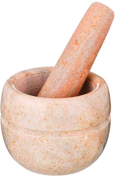 Изображение Ступка 9*7см с пестиком Агнесс мрамор бежевая Агнесс , 1 шт