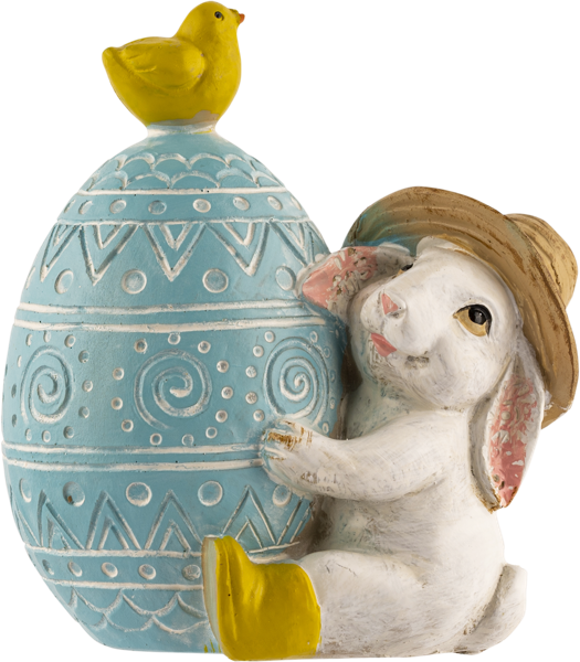 Изображение Фигурка 10*6см Лефард кролик в шляпе у яйца Лефард , 1 шт