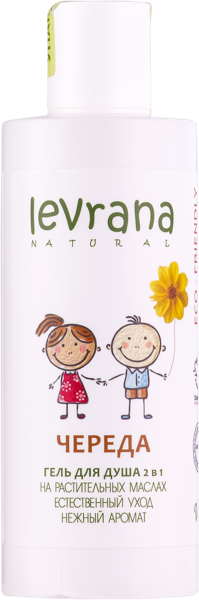 Изображение Гель для душа детский Леврана БИО череда 2в1 Леврана ООО п/у, 250 мл