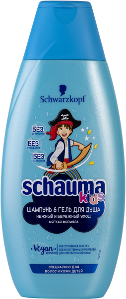 Изображение Шампунь для волос мальчики Шаума кидс нежный и бережный уход Шварцкопф п/у, 350 мл