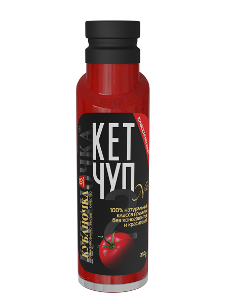 Изображение Кетчуп томатный Кубаночка классический №2 Гранд-Стар с/б, 350 г