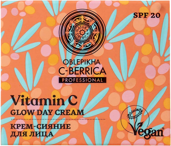 Изображение Крем сияние для лица Натура сиберика облепиха витамин С СПФ 20 Натура сиберика к/у, 50 мл