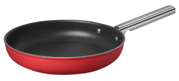 Изображение Сковорода 28см красная матовая Смег нерж сталь Смег к/у, 1 шт