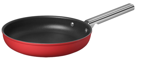 Изображение Сковорода 26см красная матовая Смег нерж сталь Смег к/у, 1 шт