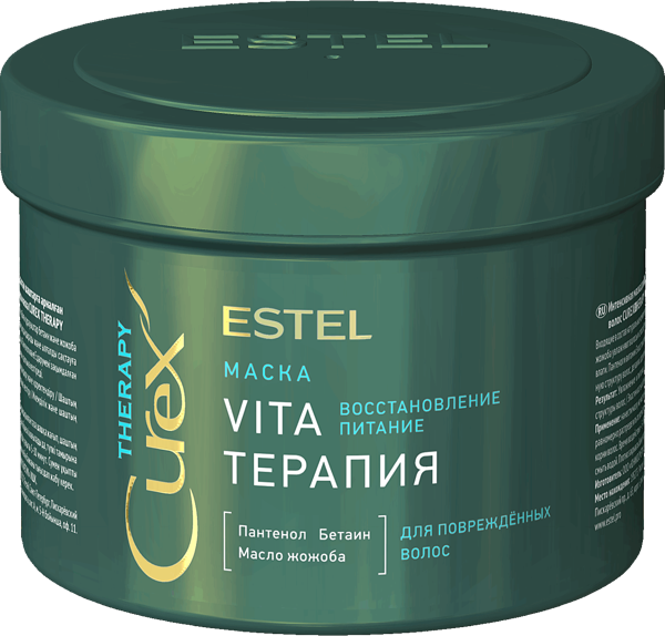 Изображение Маска для поврежденных волос Эстель кьюрекс вита-терапия питание Юникосметик п/у, 500 мл