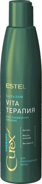 Изображение Бальзам для поврежденн волос Эстель кьюрекс вита-терапия питание Юникосметик п/у, 250 мл