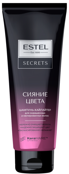 Изображение Шампунь для окрашенных волос Эстель сияние цвета хайлайтер Юникосметик п/у, 250 мл