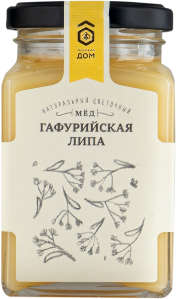Изображение Мед цветочный Медовый дом гафурийская липа Медовый дом с/б, 320 г