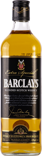 Изображение Виски купажированный Барклайс 3 года Кемпбелл Мейер с/б, 0,5 л