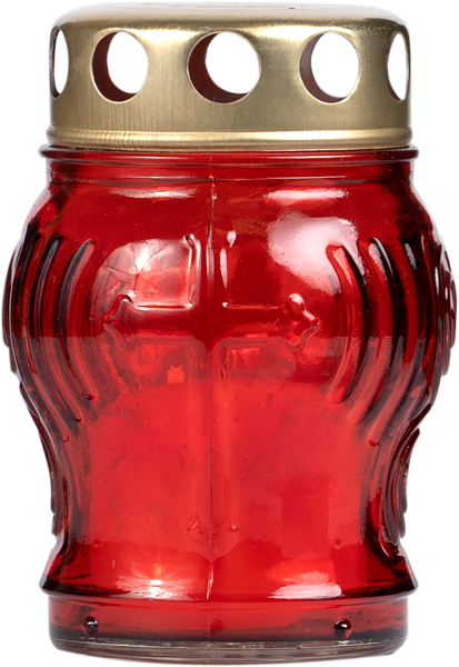 Изображение Подсвечник в стеклянной колбе Домашняя кухня красный Домашняя кухня м/у, 1 шт