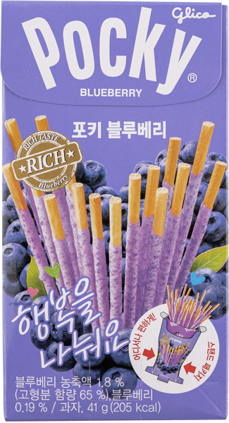 Изображение Соломка Поки черника Глико кор, 41 г