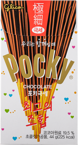 Изображение Соломка с шоколадом Поки супер тонкие Глико кор, 44 г