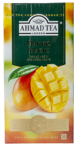 Изображение Чай черный в пакетиках Ахмад Ти магия манго Ахмад Ти кор, 25*1,5 г