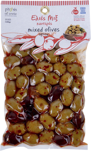 Изображение Оливки острые Физис оф Крит каламата зеленые Асмарианаки Мария в/у, 250 г