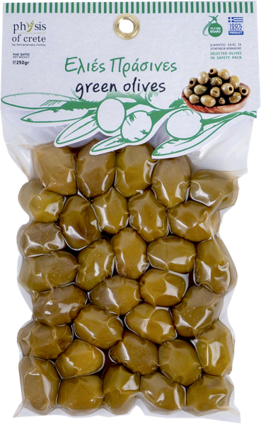 Изображение Оливки с косточкой Физис оф Крит каламата зеленые Асмарианаки Мария в/у, 250 г