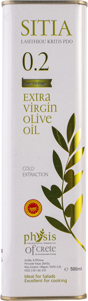 Изображение Масло оливковое 0,29% Физис оф Крит pdo e.v. сития Асмарианаки Мария ж/б, 500 мл