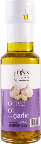 Изображение Масло оливковое Физис оф Крит с чесноком Асмарианаки Мария с/б, 100 мл