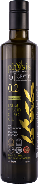 Изображение Масло оливковое 0,2% Физис оф Крит e.v. дорика Асмарианаки Мария с/б, 500 мл