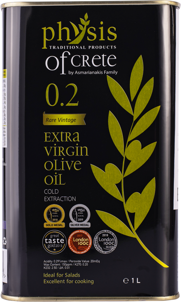 Изображение Масло оливковое 0,29% Физис оф Крит e.v. голд Асмарианаки Мария ж/б, 1 л