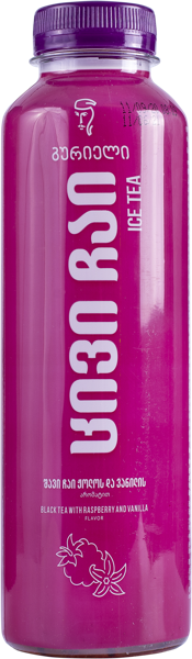 Изображение Напиток черный чай Гуриели малина ваниль Грузинская ПК п/б, 0,5 л