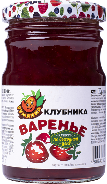 Изображение Варенье из клубники Румянка Пищехимпродукт с/б, 250 г