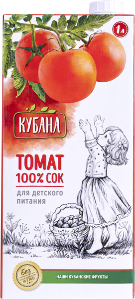 Изображение Сок Кубана томат Кубснаб т/п, 1 л