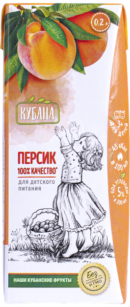 Изображение Нектар Кубана персик Кубснаб т/п, 0,2 л