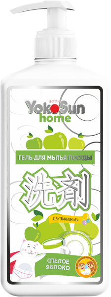 Изображение Средство для мытья посуды Йокосан яблоко Азия Лайф п/у, 1 л